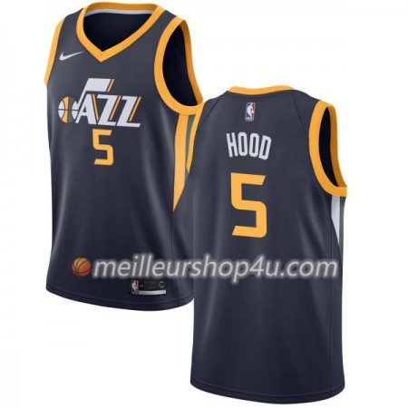 Maillot Basket Homme Utah Jazz Rodney Hood 5 Nike 2017-18 Navy Swingman